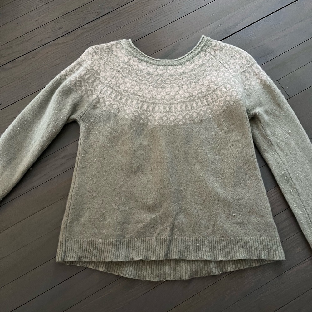 Women's Wool Tabitha Webb Green Sweater